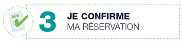Infographie : Je confirme ma réservation