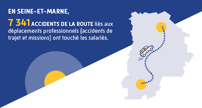 infographie sur 7341 accidents de la route en seine-et-marne