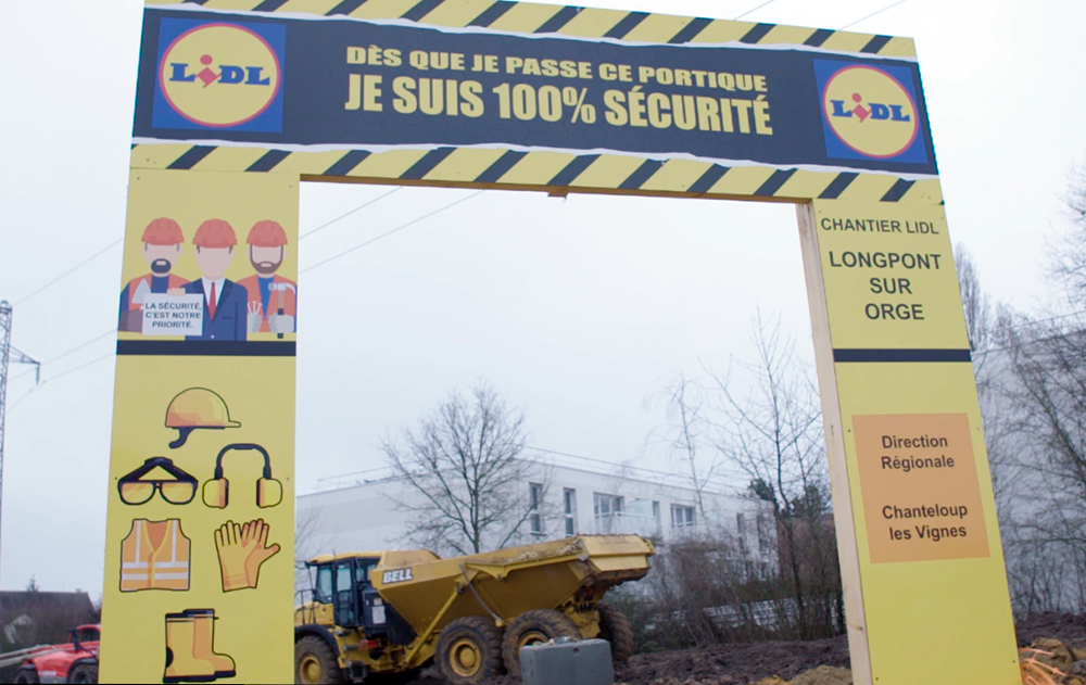 Photo chantier du supermarché Lidl de Longpont-sur-Orge