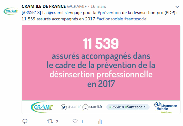 Fil twitter relayant l'évènement