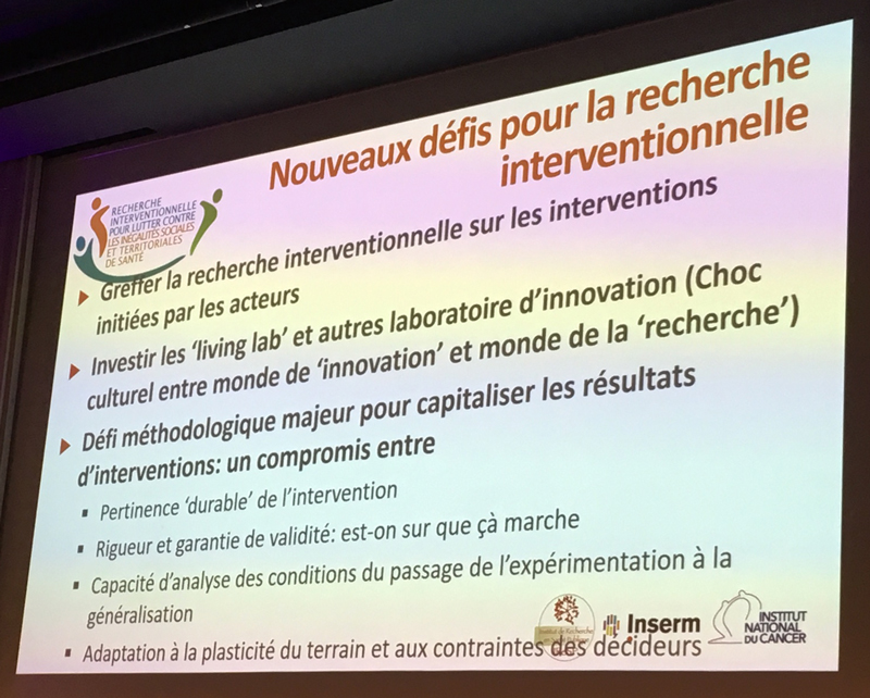 Les défis pour la recherche interventionnelle