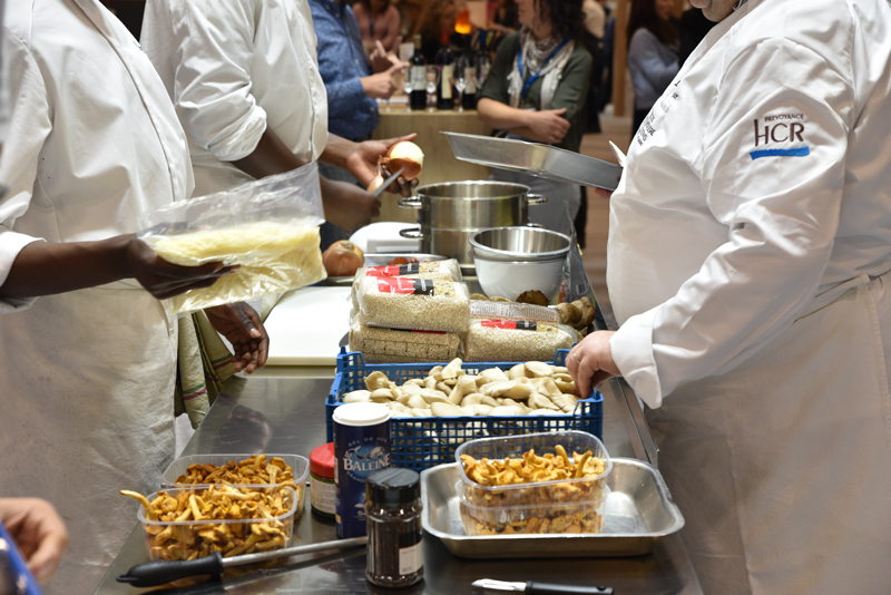 Préparations culinaires sur l’espace Ergo Cook