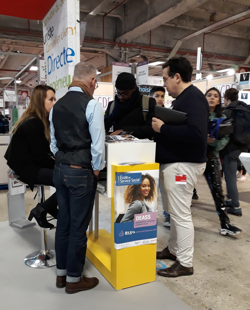 Stand Sécurité sociale au salon de l'étudiant Paris 2019